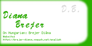 diana brejer business card